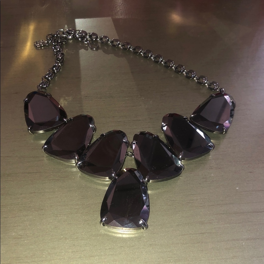 Kendra Scott Dark Gray Statement Necklace